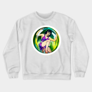 girl trapped in a transparent ball Crewneck Sweatshirt